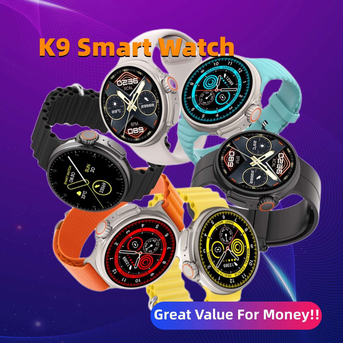 K9 Pro Smartwatch – Elegancia y Tecnología en tu Muñeca ⌚🚀